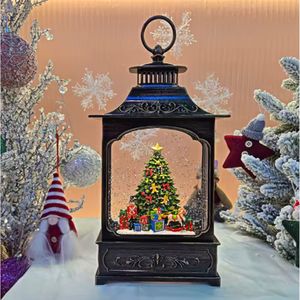 Navidad Adorno Farol Marron 33X18X9Cm Luz Calida (Wdl-24061D)