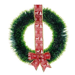 Navidad Adornos P/Arbol Coronita 62X33 Cm Rojo/Verde (Mc-1367)