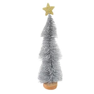 Navidad Adorno Arbol 30X11 Cm Nevado Plateado (Mc-1211)