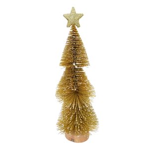 Navidad Adorno Arbol 30X11 Cm Dorado (Mc-1215)