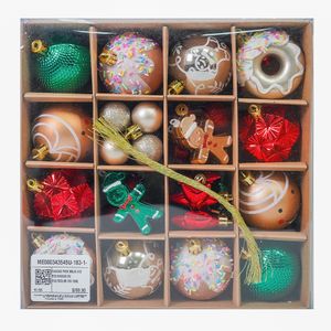 Navidad Pack Bolas X42 Pzs 24X24X6 Cm Multicolor (Mc-1535)