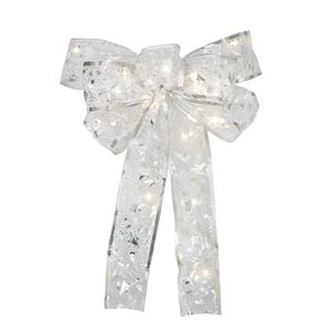 Navidad Lazo Led Transp X 2Pzs 23X35 Cm Luz Calida (Zh-31)