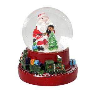 Navidad Adorno Led Santa Arbol 8X8X10Cm Rojo (H68044)