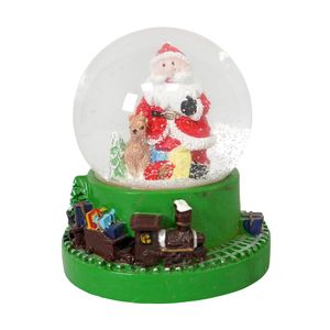 Navidad Adorno Led Santa Reno 8X8X10Cm Verde (H68044)