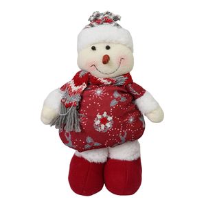 Navidad Patilargo Muñeco Nieve 50Cm Rojo (Mc-1988)