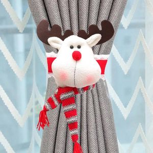 Navidad Sujetador Cortina Renito 31X27Cm Rojo/Gris (J1-6)