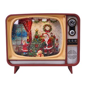 Navidad Adorno Led Tv Santa 20X15X12Cm L/Calida (Wdl-24034A)