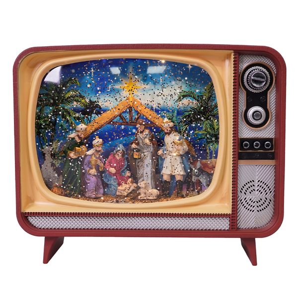 Adorno LED Tv Nacimiento 20 x 15 x 12 cm L/Calida