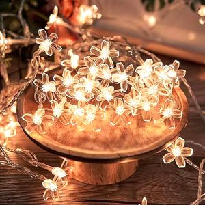 Navidad Luces Led Cerezos 10 Focos 2 Mts Luz Calida (Hc-527)