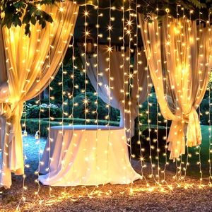 Navidad Luces Led Cortina 240Focos 3X2Mts (Bx-Sl012)