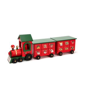 Navidad Calendario Adviento Tren 46X14.5X9 Cm Rojo/Verde (Y01713)