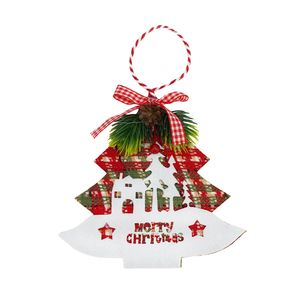Navidad Adornos P/Arbol Arbolito 13Cm Rojo/Blanco (Jt014)