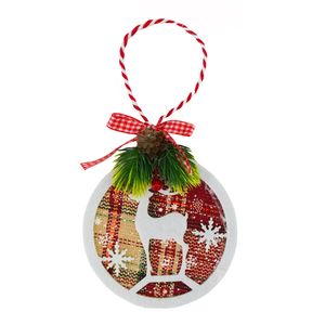 Navidad Adornos P/Arbol Renos 12Cm Rojo/Blanco (Jt017)
