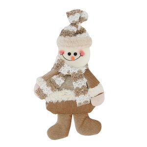 Navidad Adornos P/Arbol Nieve 10Cm X 22Cm Blanco/Dorado (Jt048)