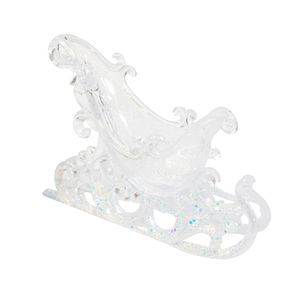 Navidad Adornos P/Arbol Trineo 10Cm X 15Cm Blanco (Jt101)