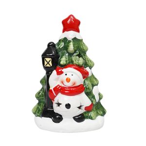 Navidad Adorno Led Arbolito Noel 8.6X6.5X13Cm Rojo/Verde (Hc-442)