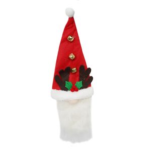 Navidad Porta Cubiertos Duende Cascabel 28X10Cm Rojo