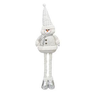 Navidad Patilargo Nieve 80Cm Plateado (Mc-1707)