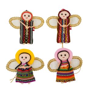 Navidad Peruana Adornos P/Arbol Angelitos Andinos I