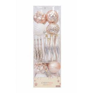 Navidad Pack Bolas 34Pzs Multiforma Champagne (Gc-338)
