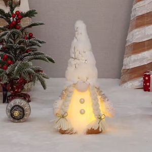 Navidad Muñeco Nomo Mujer 30Cm Dorado (Hx-21051B)