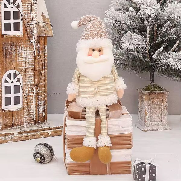 Navidad Muñeco Santa 42Cm Dorado (Hx-21047A)