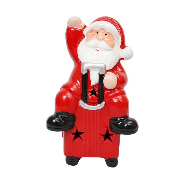 Navidad Adorno Led Santaviaje 8.5X5.8X14.2Cm Rojo/Blanco (24110)