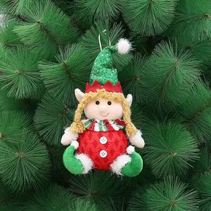 Navidad Adornos P/Arbol Duende Niña 20Cm Rojo/Verde (Qd24B622B