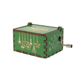 Navidad Caja Musical Con Manibela 6.4X5.2X4.2Cm Verde (Mb-10)
