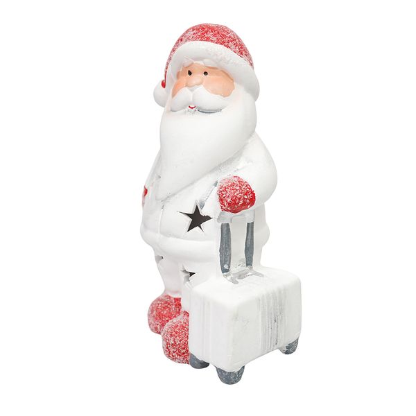Navidad Adorno Led Santaviaje 9.2X6.2X15.3Cm Rojo/Blanco (24108B)