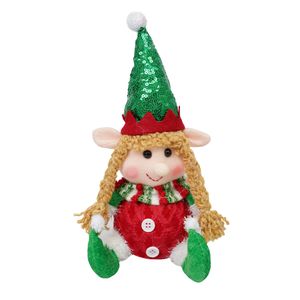 Navidad Adornos P/Arbol Duende Niña 20Cm Rojo/Verde (Qd24B622B