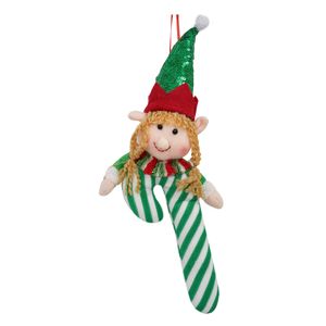 Navidad Adornos P/Arbol Duende 13X5X30 Cm Rojo/Verde (Qd24B623B)