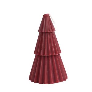 Navidad Vela Led Arbol Rojo (Ae35-073)