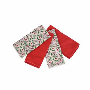 Navidad Secador 4 Pzs Hojas 40X60Cm (Chr77-008)