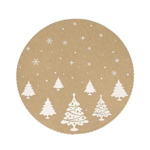 Navidad Individuales 4Pzs Circ Arbol 37Cm Dorado (Hme9-068C)