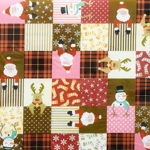 CUBREMESA PLAIN PVC NAVIDAD PATCH INVIERNO ROJO