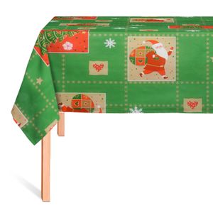CUBREMESA PLAIN PVC NAVIDAD SORPRESA VERDE