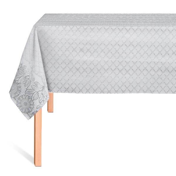 CUBREMESA ENCAJE PVC CECILIA PLATA