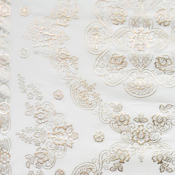 CUBREMESA ENCAJE PVC ELISA PLATA