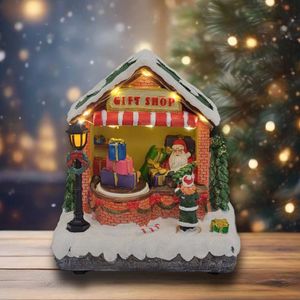 Navidad Adorno Led Sala Musical C/Luces Led 14X14X16.5Cm (Gc-2)