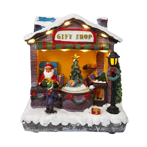 Navidad Adorno Led Sala Musical C/Luces Led 14X14X16.5Cm (Gc-2)