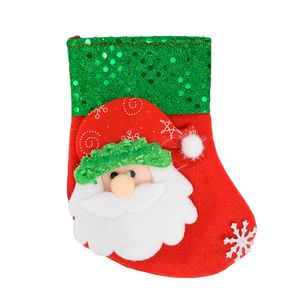 Navidad Adornos P/Arbol Bota Rojo/Verde 16X9Cm Santa (G8-9)