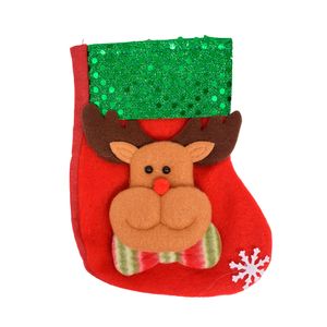 Navidad Adornos P/Arbol Bota Rojo/Verde 16X9Cm Reno (G8-11)