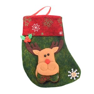 Navidad Adornos P/Arbol Bota Rojo/Verde 16X10Cm Reno (G7-6)