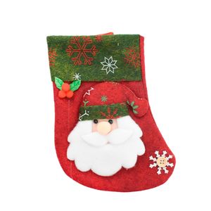 Navidad Adornos P/Arbol Bota Rojo/Verde 16X10Cm Santa (G7-4)