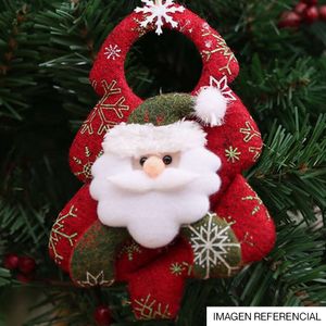 Navidad Adornos P/Arbol Arbol 16X12Cm Santa (D1-5)
