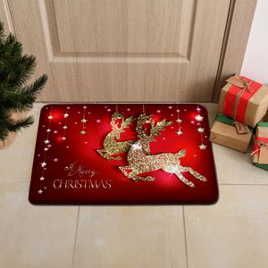 Navidad Tapete Antideslizante 40X60Cm Rojo Renos (Sd221)