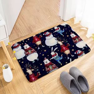 Navidad Tapete Personajes 40X60 Cm Multicolor (Jm-19)