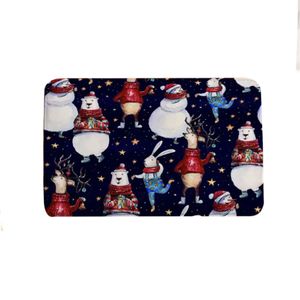 Navidad Tapete Personajes 40X60 Cm Multicolor (Jm-19)