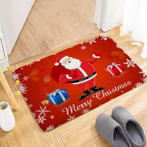 Navidad Tapete Antideslizante 40X60Cm Rojo Santa (Sd144)